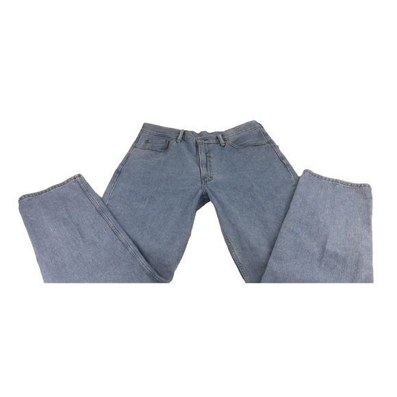 Levi's 550 Men's Jeans 38 x 34 Y2K Regular Fit Straight Leg Light Blue Denim - Picture 1 of 14